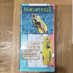 Margaritaville Yellow Pool Float with Pillow